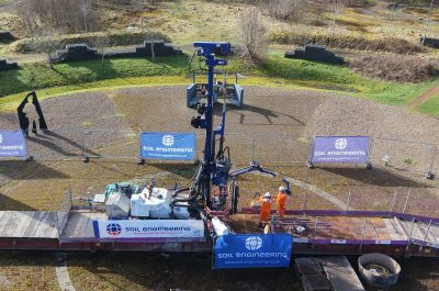 Sonic Drilling Rig at Barony A-Frame
